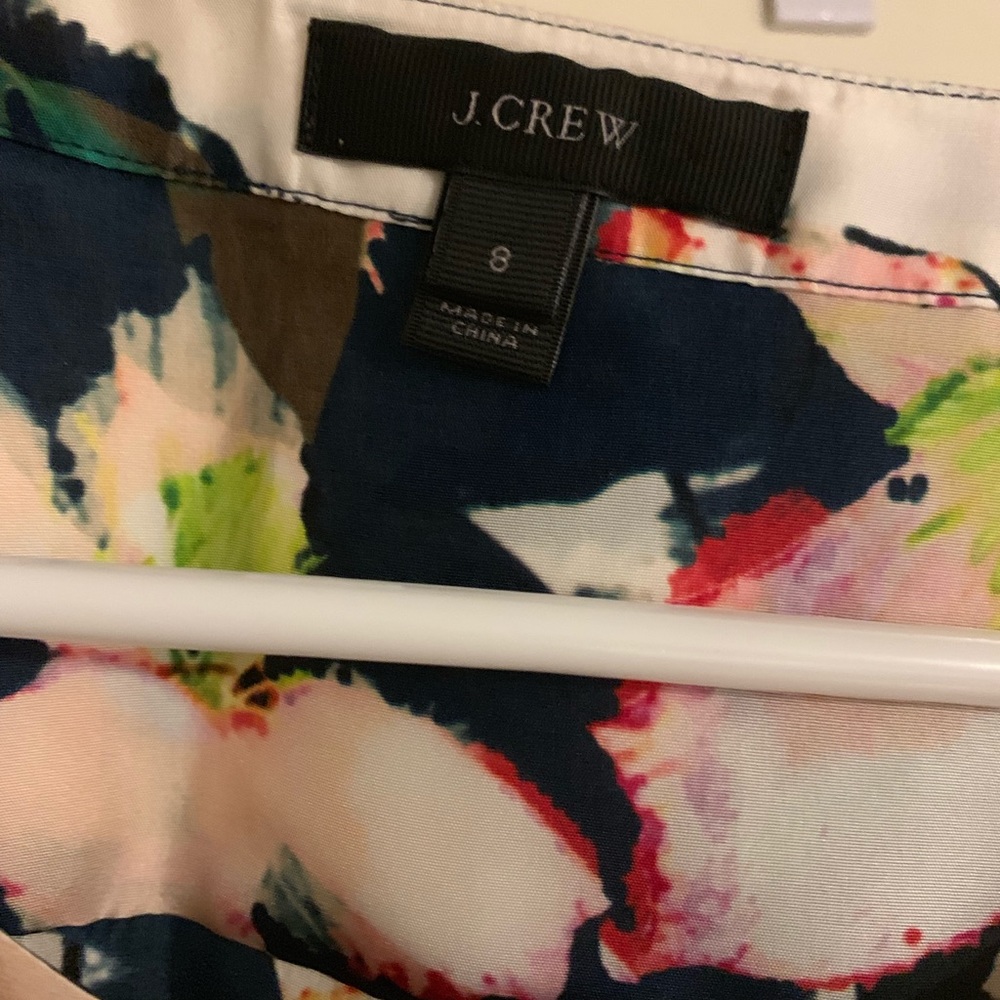 JCrew floral blouse